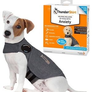 ThunderShirt Anxiety Wrap Shirt Heather Gray Size Small 15-25 Pounts Dog Clothes